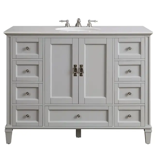 48” Single Sink Vanity – Brand New – Marble Top, 9 Drawers in Cabinets & Countertops in Oakville / Halton Region - Image 2