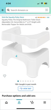 Squatty Potty - Adjustable 2.0, Convertible to 7" or 9" Height