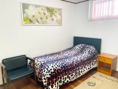 LARGE PRIVATE FURNISHED RENOVATED BASEMENT ROOM WITH KITCHEN, PERSONAL WASHROOM+SHOWER; WI-FI HIGH-S...