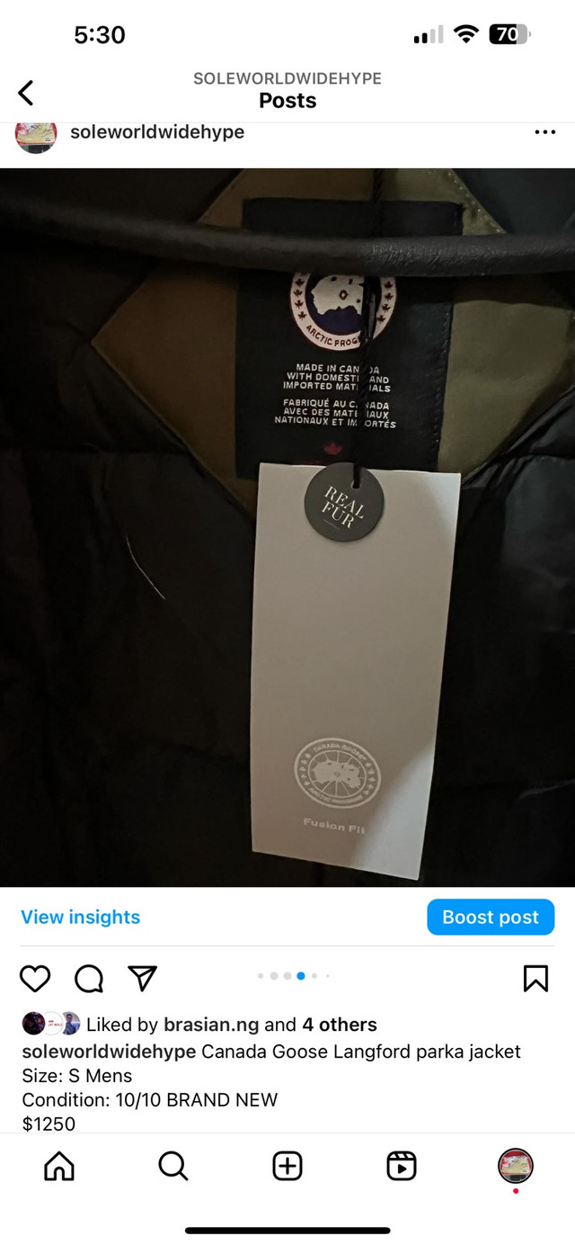 Canada Goose Langford parka jacket S Mens 10/10 Was: $1250  in Women's - Tops & Outerwear in City of Toronto - Image 4