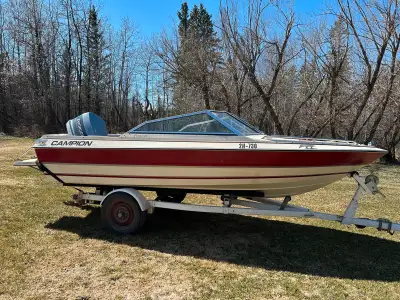 1989 Campion 16.5’ boat 120 HP Evanrude motor Excellent condition, runs well Included: water skiing...