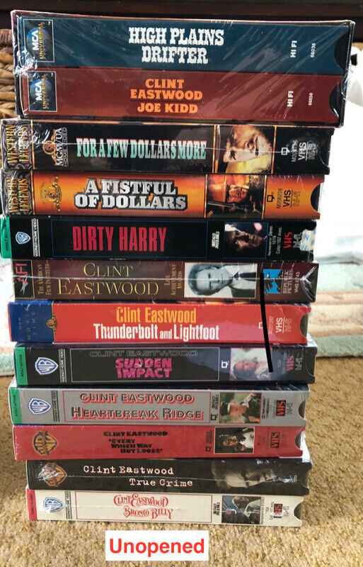 Vintage Clint Eastwood VHS Movies in CDs, DVDs & Blu-ray in Moncton - Image 3