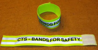 In exchange for a $5.00 donation, I will give you 1 pair of brand-new reflective arm bands. Net proc...