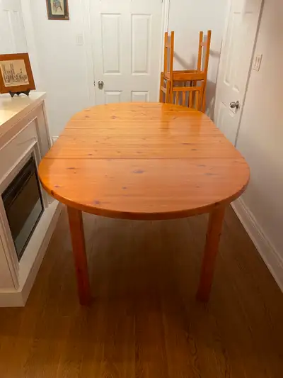 IKEA Dining Table with 6 Chairs - Solid Pine, View more