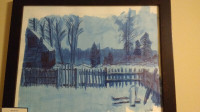 Original Art "Blue Winter by Craig S. Allen (Nova Scotia artist)