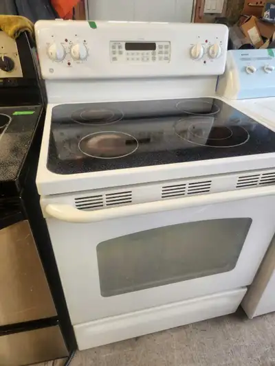 white ceramic top, self cleaning,convection oven , View more