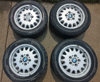 BMW 325i Bottle Cap Alloy 15" Rims and tires (5)