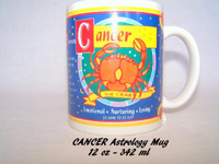 Vintage mug, Cancer zodiac sign & astrology, like new