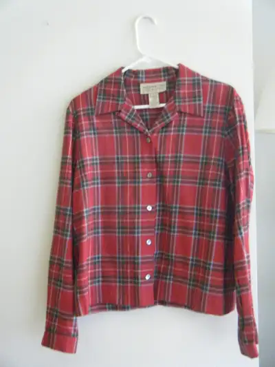 Vintage 'Jones New York Country' Plaid Blouse., View more