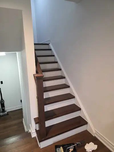 Stairs and Hardwood floor Refinishing, View more