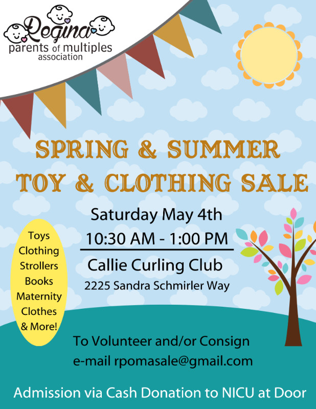 Spring & Summer Toy & Clothing Sale in Friendship & Networking in Regina
