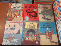 Tintin Bandes dessinées BD Lot de 21 bd abîmées 