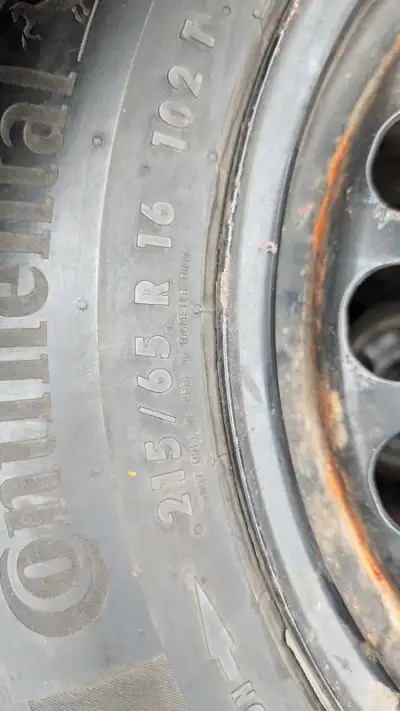 For Sale: Set of 4 Premium Winter Tires mounted on Steel Rims. Ready for the snow! These tires have...