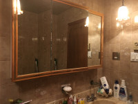 BATHROOM MIRROR CABINET / ARMOIRE MIROIR DE SALLE DE BAIN