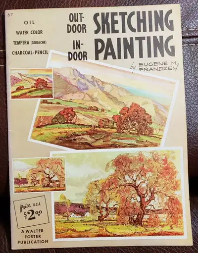 Vintage book "Outdoor Indoor Sketching Painting" by Eugene M. Frandzen. Great cond. Smoke/pet-free h...