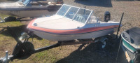 Vanguard 16ft boat w merc 80hp $1400.obo