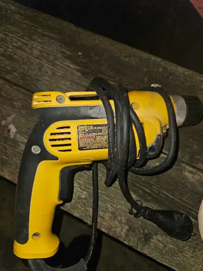 dewalt DWD110 3/8" drill like new, View more