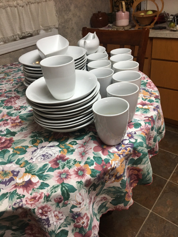 white dishes in Kitchen & Dining Wares in Red Deer