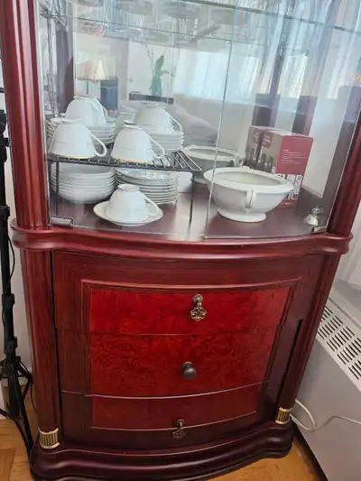 Wood and Glass Cabinet, View more