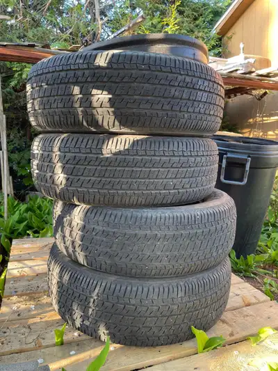Selling 4 summer/all-season tires. Brand: Firestone Model: Champion Fuel Fighter Size: 225/65/R17