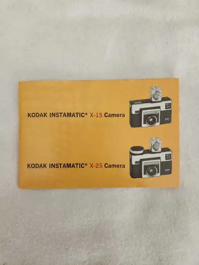 Kodak Instamatic X15, X25 Owners Manual