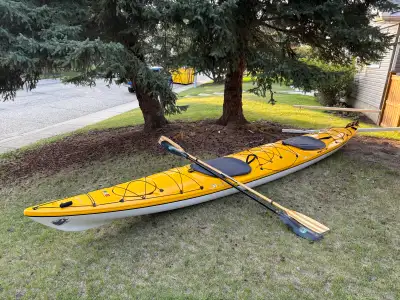 Amazing all around sea kayak, 20’. Great stability and capacity for multi-day trips. Comes with hatc...