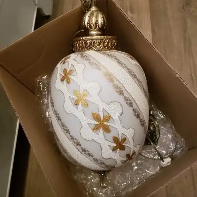 MCM Vintage Hanging Swag Lamp, View more