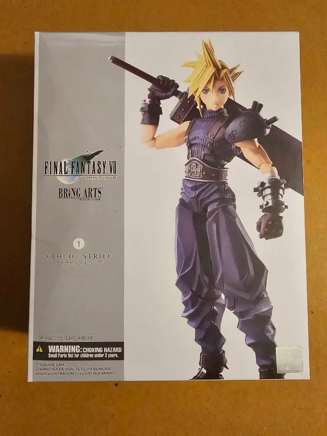 Final Fantasy VII Cloud Strife Square Enix Bring Arts figure!