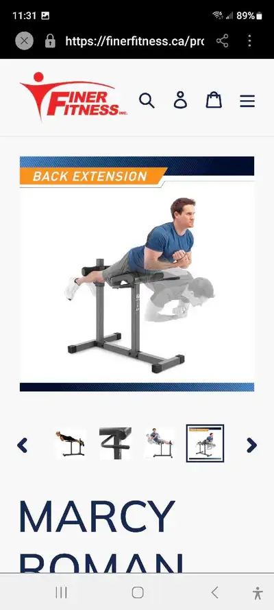 Back extension machine, View more