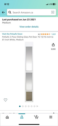 Glass Pet Door 