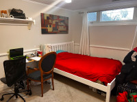 Rent a room in shared area basement