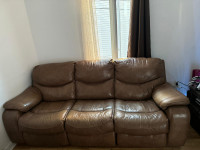 Sofa en cuire Marron