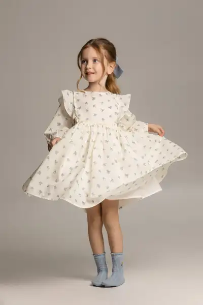 Handmade Girls Cotton Dress , View more