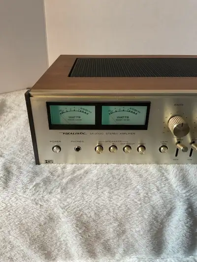 realistic sa-2000 vintage audio amplifier, View more
