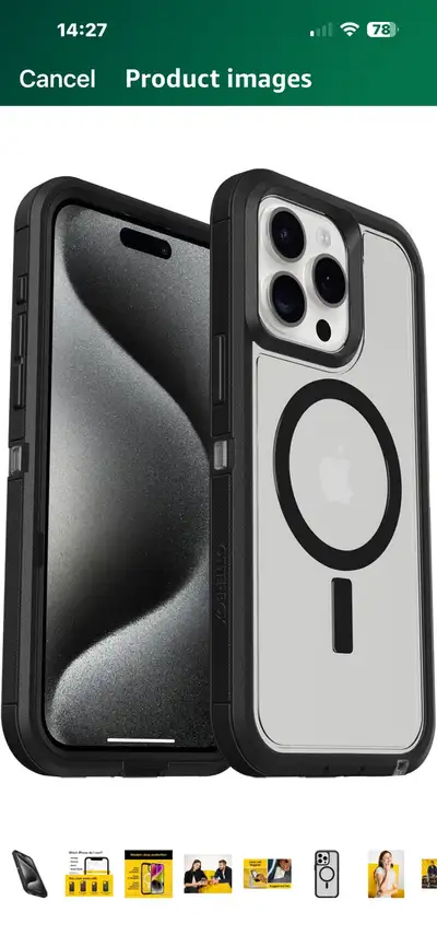 I'm offering an Otterbox IPhone 15 ProMax case, designed to provide modern drop protection and keep...