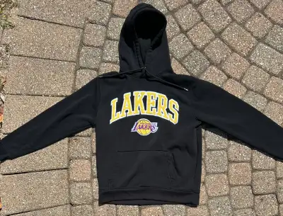 Embroidered Los Angeles Lakers NBA Basketball Hoodie Sz L, View more