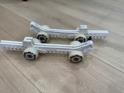 RollerGard Ice Skate Guards with Wheels – White , View more
