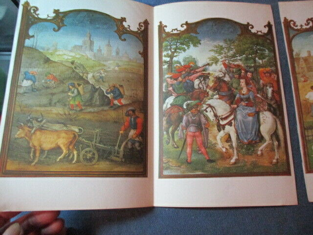 4 PAGE MEDIEVAL COLOR PRINT-2 SIDES-1960'S-VINTAGE dans Art et objets de collection  à Laval/Rive Nord - Image 2