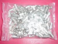 100 RG59 One Piece End Connectors Shaw Bell Cable Satellite TV