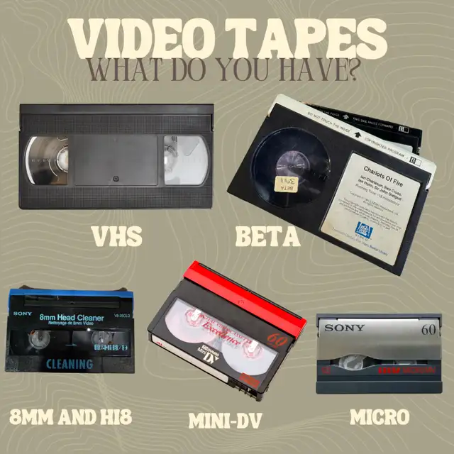 If you want to preserve your Cassettes, VHS, etc, contact me!63347531603329122