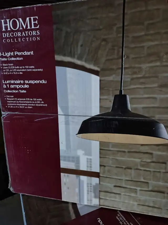 HOMEDECORATORS PENDANT in Indoor Lighting & Fans in Hamilton - Image 2