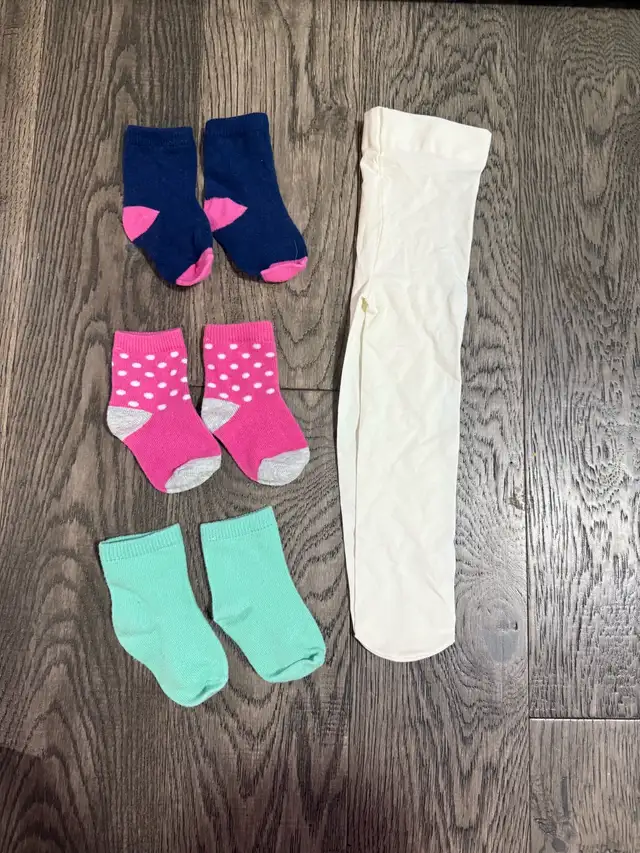 Brand new baby girl socks and tights 