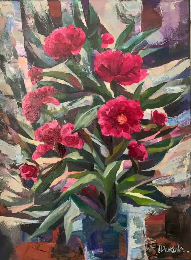 Flowers oil paintings in Arts & Collectibles in City of Toronto - Image 9