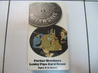Classic Rare Parker BrothersWaterworks Leaky Pipe CardGame 1972