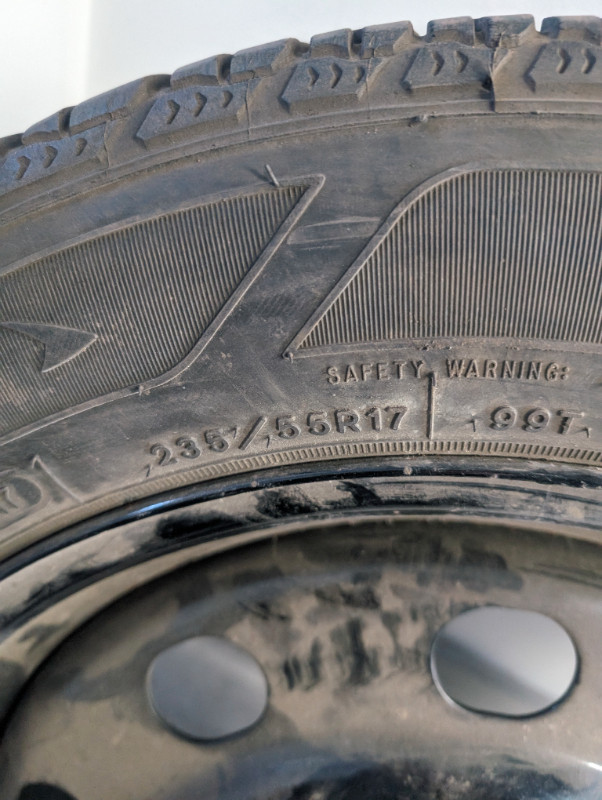Goodyear Ultragrip winter tires, 235/55/17 on steele rims, x4 in Tires & Rims in City of Halifax - Image 2