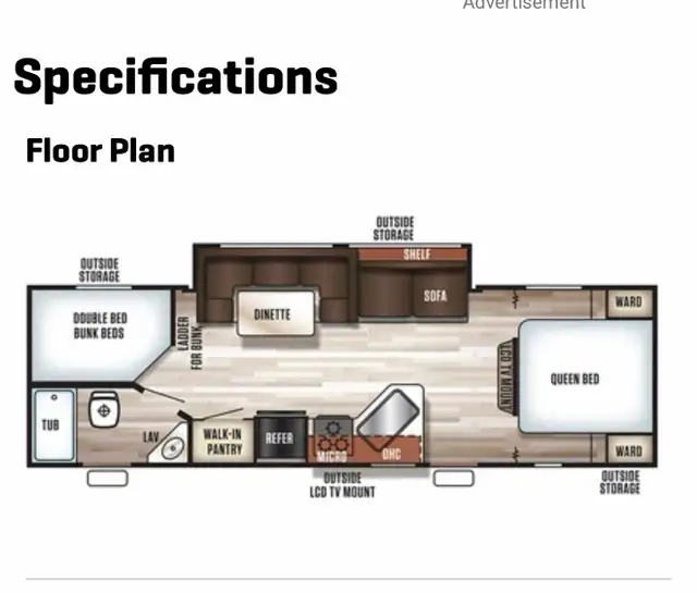 2018 Cherokee Grey Wolf Limited 26dbh Camper Trailer in Travel Trailers & Campers in Sudbury - Image 5