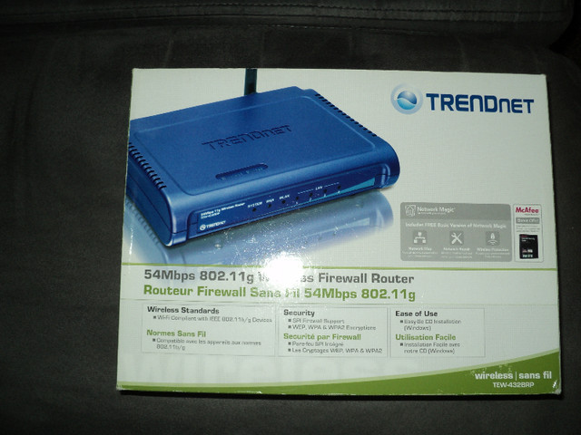 Trend net Wireless Firewall Router in Networking in Strathcona County