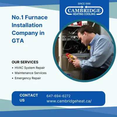 AFFORDABLE FURNACE INSTALLATION IN CONCORD – CAMBRIDGEHEAT, View more