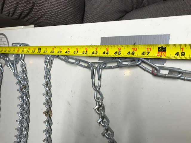 Lawnmower tractor tire chain set, 16 inch wide, 50 inch long,NEW in Other in Grand Bend - Image 3