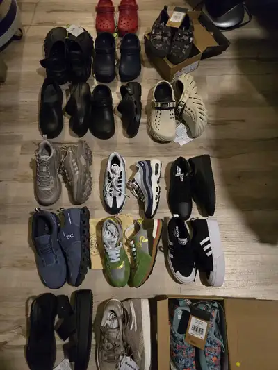 19 Assorted shoes and sandals, View more